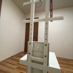 美品！WALL series テレビ台 ホワイト　壁掛け風　テレビスタンドの画像