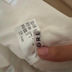 GRL 長袖ブラウス トップス 白の画像