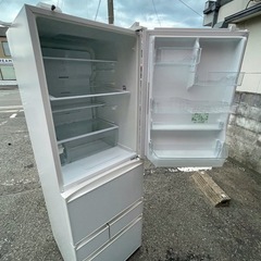 NO B676🌈福岡市内配送設置無料✨🌈GR-J43GXV-ZW 冷蔵庫 クリアシェルホワイト [410L /5ドア /右開きタイプ] の画像