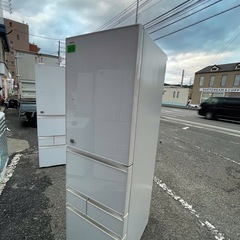 NO B676🌈福岡市内配送設置無料✨🌈GR-J43GXV-ZW 冷蔵庫 クリアシェルホワイト [410L /5ドア /右開きタイプ] の画像