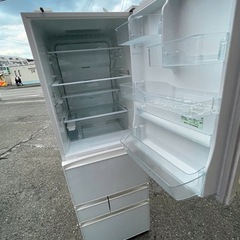 NO B676🌈福岡市内配送設置無料✨🌈GR-J43GXV-ZW 冷蔵庫 クリアシェルホワイト [410L /5ドア /右開きタイプ] の画像