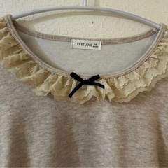 ニット ベージュの画像