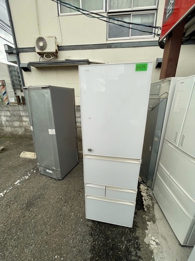 NO B672?福岡市内配送設置無料✨?GR-J43GXV-ZW 冷蔵庫 クリアシェルホワイト [410L /5ドア /右開きタイプ