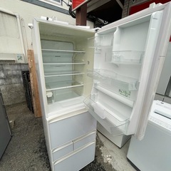 NO B672🌈福岡市内配送設置無料✨🌈GR-J43GXV-ZW 冷蔵庫 クリアシェルホワイト [410L /5ドア /右開きタイプの画像