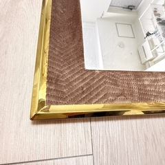 アンティーク風　壁掛け鏡　化粧鏡の画像