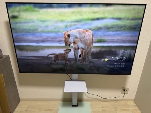 チューナーレスTV 65V 4K スマートテレビ(android TV)