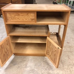 屋久杉 無垢材の飾り棚 茶箪笥　雰囲気バツグン❗️92cm×41cm×高さ66cmの画像