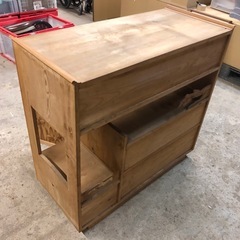 屋久杉 無垢材の飾り棚 茶箪笥　雰囲気バツグン❗️92cm×41cm×高さ66cmの画像