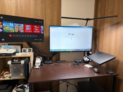 モニター、モニターアーム、スピーカーセット