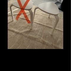 IKEA スツール KYRRE（キュレ）ホワイト　1脚　北欧デザイン の画像