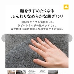 ニトリ シングル ラビットファー タッチ 敷きパッドの画像