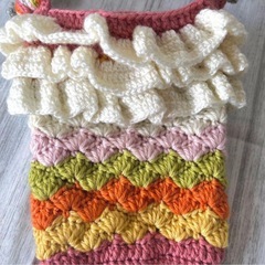 【ハンドメイド】 ✨マーメイドスマホショルダー ポシェット✨ かぎ編み の画像