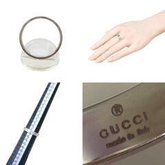 グッチ ICON リング・指輪 ホワイト  GUCCI K18WG 18号の画像