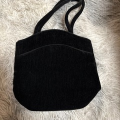FILLER 黒 コーデュロイ ハンドバッグの画像