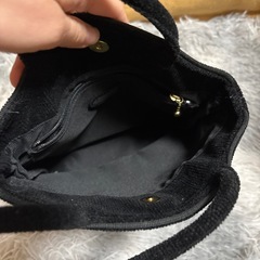 FILLER 黒 コーデュロイ ハンドバッグの画像