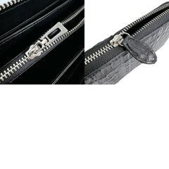 カイマン  長財布 ブラック  CAIMAN  ラウンドファスナーの画像