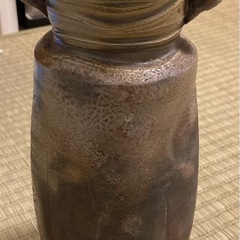 備前焼　花瓶の画像