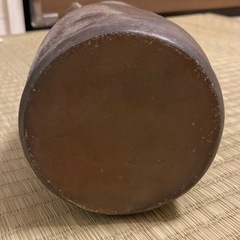 備前焼　花瓶の画像