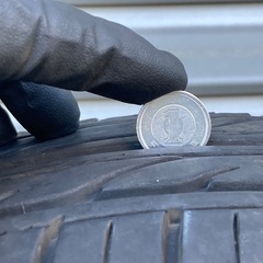 No.160 夏タイヤ155/65/R13 4H PCD100 アルミホイール付4本セットの画像