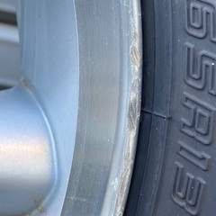 No.160 夏タイヤ155/65/R13 4H PCD100 アルミホイール付4本セットの画像