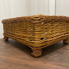 夏用ペットベッド 柳藤編み 小型犬 中型犬用の画像