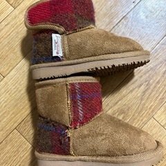 ハリスツイード　ムートンブーツ15cmの画像