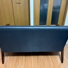 不二貿易　2人掛けソファー　合皮の画像