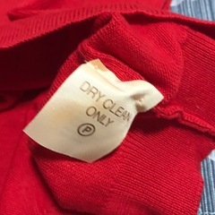 レア 奇跡 正規品 未使用 シャネル スコットランド製 半袖ニットセーター 赤 Mの画像