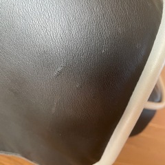 肘付き回転座椅子 合皮シート　の画像