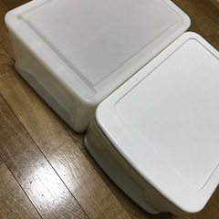 無料◆白・小物収納２個セットの画像