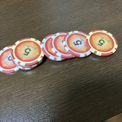 ポーカー用チップ 日焼け多め ジャンクの画像