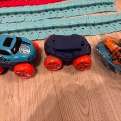 【中古】知育玩具 レールミニカー　2個セット（368pcs）の画像