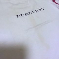 👑BURBERRY 直営店購入✨ユニオンジャックが映える高級キッズTシャツ（90）｜ホワイト×レッドの上品デザインで小さなおしゃれを格上げ♪の画像