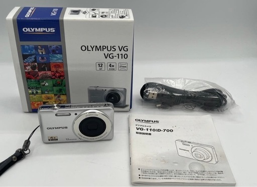 【動作確認済み】OLYMPUS VG-110 デジタルカメラ シルバー