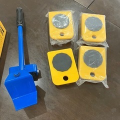 家具移動　家電　工具　耐荷重100kg　キャスター　持ち上げ棒　引っ越し　冷蔵庫　タンスの画像