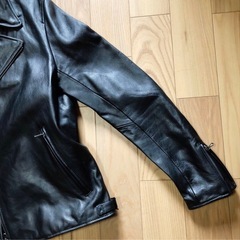 ナノユニバース　ダブルレザージャケットの画像