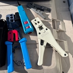 ジェフコム LANケーブルチェッカー LEC-401 他工具一式の画像