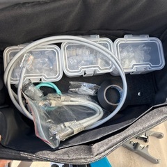 ジェフコム LANケーブルチェッカー LEC-401 他工具一式の画像