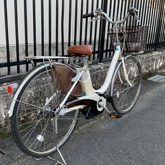 ＜動作美品車＞ブリヂストン・アシスタ・26インチ電動アシスト自転車・鍵は1発2錠/サドルも新品・パンク無料修理券付の画像