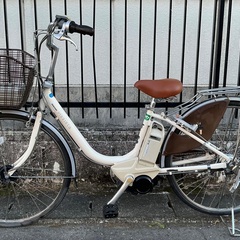 ＜動作美品車＞ブリヂストン・アシスタ・26インチ電動アシスト自転車・鍵は1発2錠/サドルも新品・パンク無料修理券付の画像