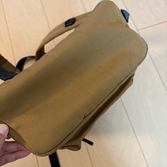 無印良品　手提げとしても使える 撥水 リュックサック・A4サイズ キャメルの画像