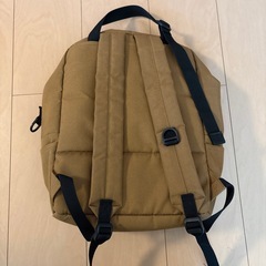 無印良品　手提げとしても使える 撥水 リュックサック・A4サイズ キャメルの画像