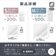 冷蔵庫マット
の画像