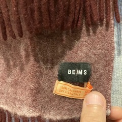 ビームス　マフラー　カシミヤ100%の画像