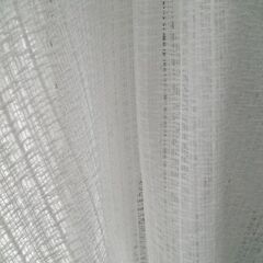 麻調カーテン２枚 レースカーテン２枚 セットの画像