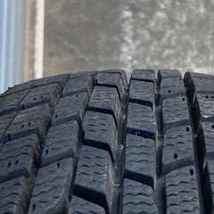 No.161 スタットレスタイヤ145/80R13 4H PCD100 アルミホイール付4本セットの画像
