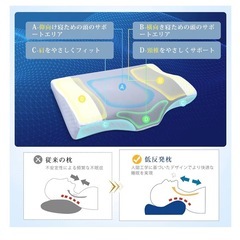 首が痛くならない 低反発まくら の画像