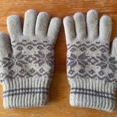 ☆ ノルディック柄手袋とボア付きソックスセット ☆の画像