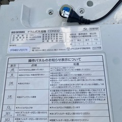 アイリスオーヤマドラム洗濯機23年製の画像
