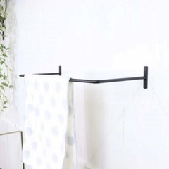 新品未使用　アイアン　タオルバー　タオルハンガーの画像